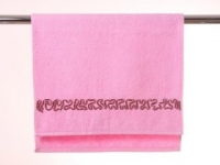 Полотенце Santalino Розовая лента, розовое