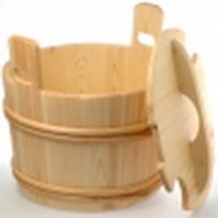 Запарник деревянный с крышкой SaunaSet 30л для сауны и бани