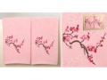 Набор подарочный для бани Santalino Комплект Сакуми , розовый.